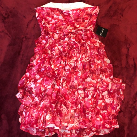 White House Black Market Floral Chiffon Dress - Picture 6 of 7